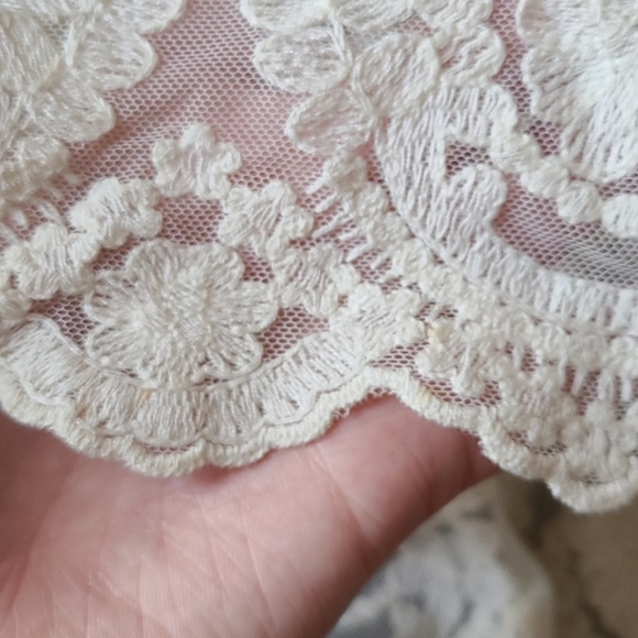 DELETING TOMORROW IF NOT SOLD! Urban Outfitters Boho Lace Sheer Top - Picture 4 of 4